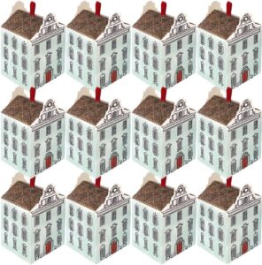 Beaupretty House Shaped Candy Boxes 20 Pack Empty Gift Packaging Boxes for Wedding Favors Treats Cookies Chocolates 2.95 X 2.63 X 2.63 in